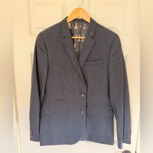 Ted Baker Blue Wool Blazer